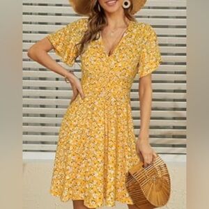 NWT Fensace Sunny Floral Midi Dress